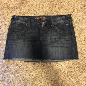 Express women’s denim jean skirt